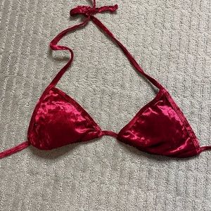 SUNNY CO RED JENNI BIKINI TOP